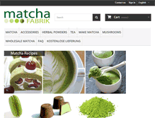 Tablet Screenshot of matchafabrik.com